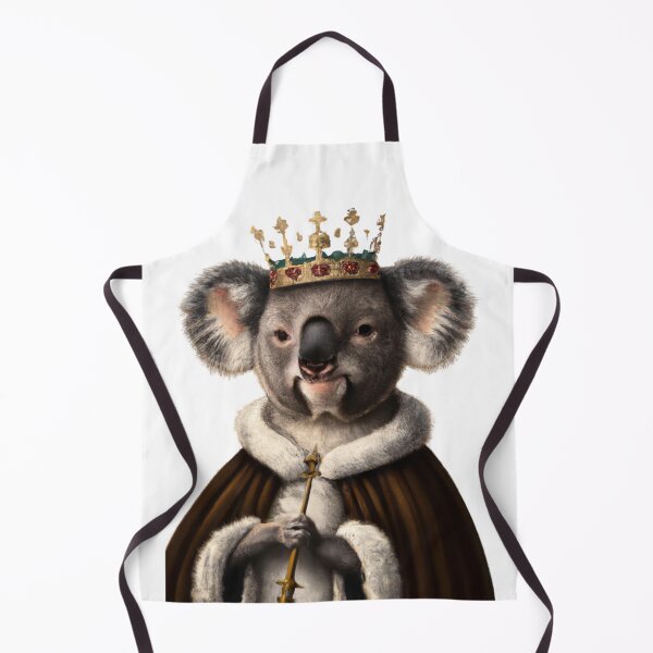 Item preview, Koala Wearing Medieval Robe and Crown in Renaissance Style Portrait Digital Art designed and sold by SourBunnyshop.
