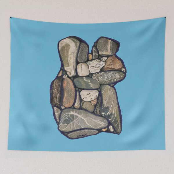 Item preview, Safely On Your Shoulder Rock Art designed and sold by JDFehlauer.