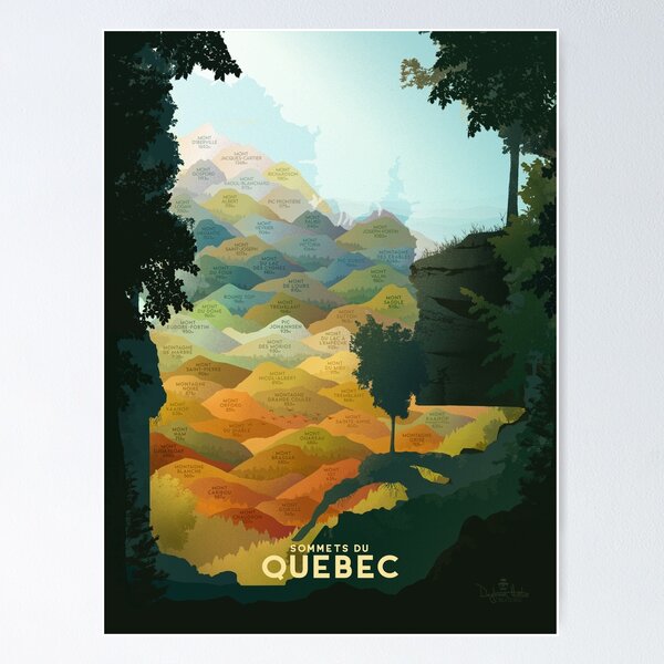 Item preview, Sommets Du Quebec High Peaks Canada Mountain Hiking designed and sold by daydream-huntr.