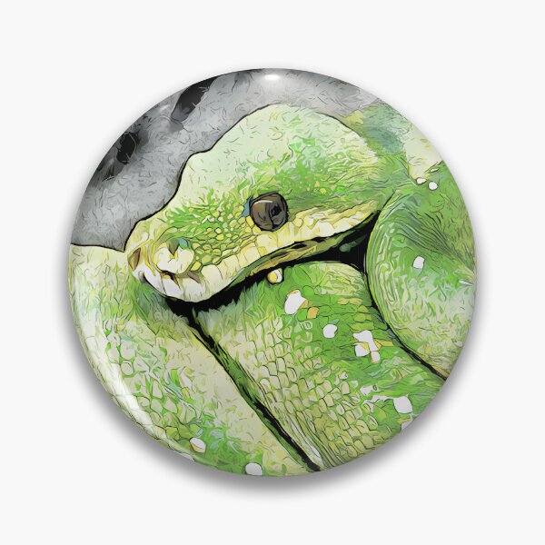 Item preview, Green Tree Python In Comic Book Style Design designed and sold by Heathermarie321.