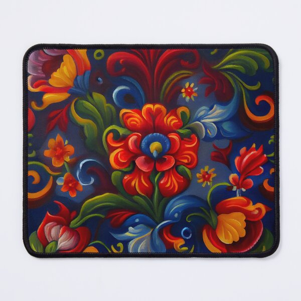Item preview, Norwegian Rosemaling-Oil On Canvas #4 designed and sold by Gypsykiss.