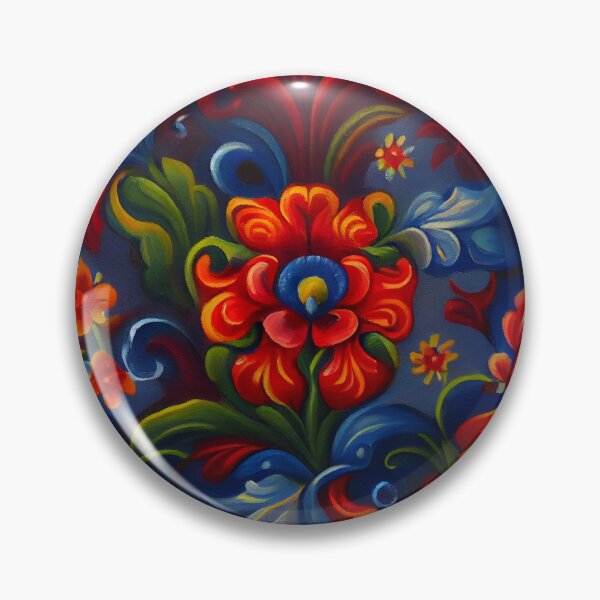 Item preview,  Norwegian Rosemaling-Oil On Canvas #4 designed and sold by Gypsykiss.