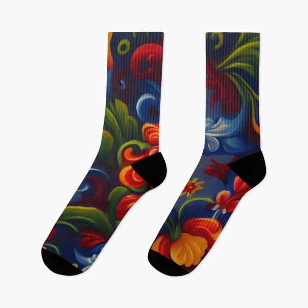 Item preview,  Norwegian Rosemaling-Oil On Canvas #4 designed and sold by Gypsykiss.