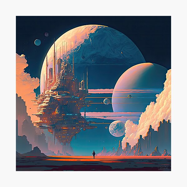 Item preview, Futuristic and Tranquil Outer Space designed and sold by SeedDesign.
