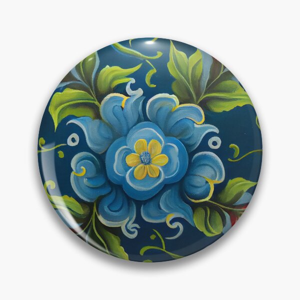 Item preview, Norwegian Rosemaling-Oil On Canvas #5 designed and sold by Gypsykiss.