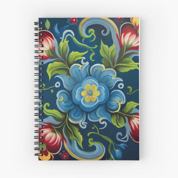Item preview, Norwegian Rosemaling-Oil On Canvas #5 designed and sold by Gypsykiss.