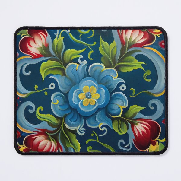 Item preview, Norwegian Rosemaling-Oil On Canvas #5 designed and sold by Gypsykiss.