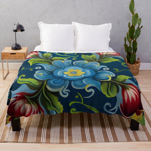 Item preview, Norwegian Rosemaling-Oil On Canvas #5 designed and sold by Gypsykiss.