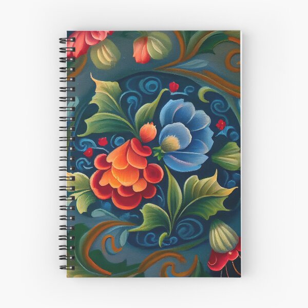 Item preview, Norwegian Rosemaling-Oil On Canvas #6 designed and sold by Gypsykiss.