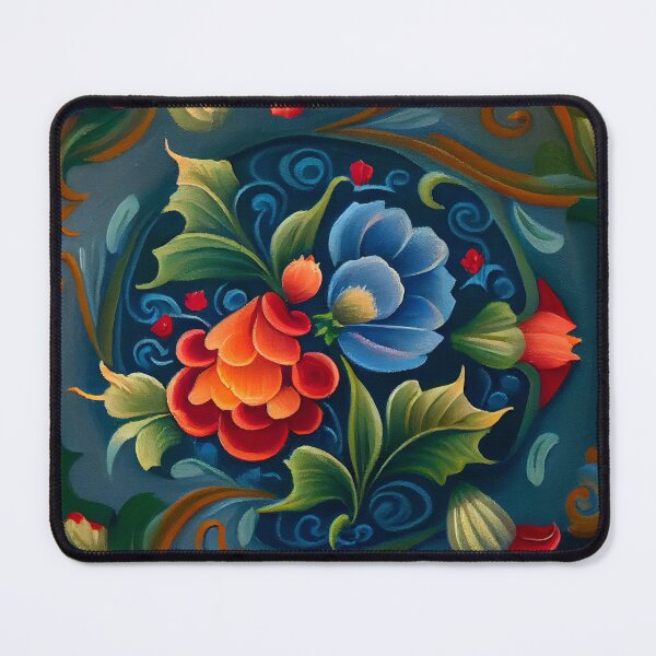 Item preview, Norwegian Rosemaling-Oil On Canvas #6 designed and sold by Gypsykiss.