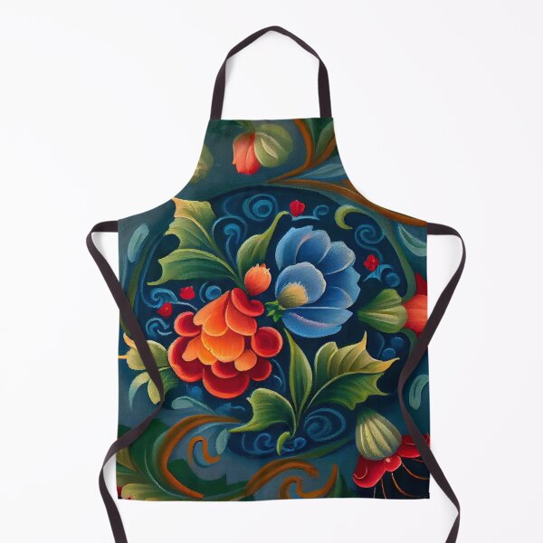 Item preview, Norwegian Rosemaling-Oil On Canvas #6 designed and sold by Gypsykiss.