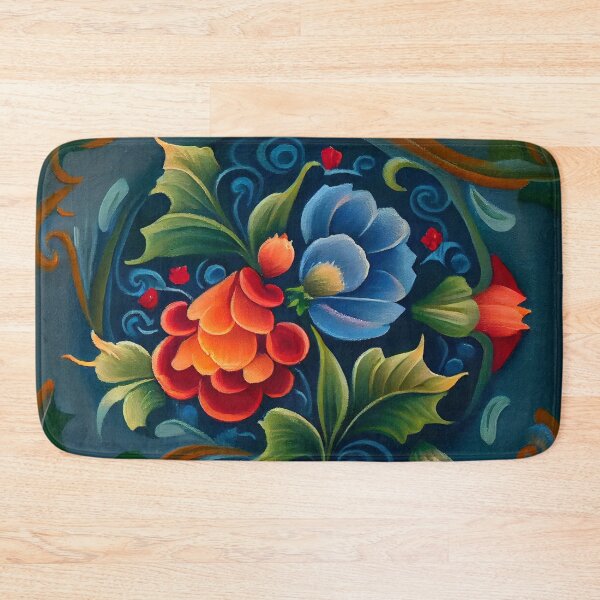 Item preview, Norwegian Rosemaling-Oil On Canvas #6 designed and sold by Gypsykiss.