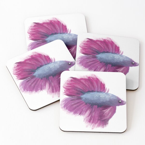 Item preview, Pink blue betta fish designed and sold by p0cketbunnyzz.