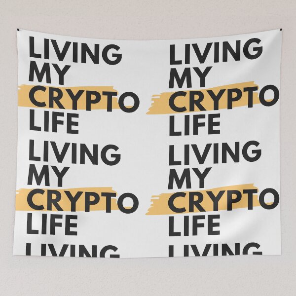 Item preview, Living My Crypto Life designed and sold by JusThink.