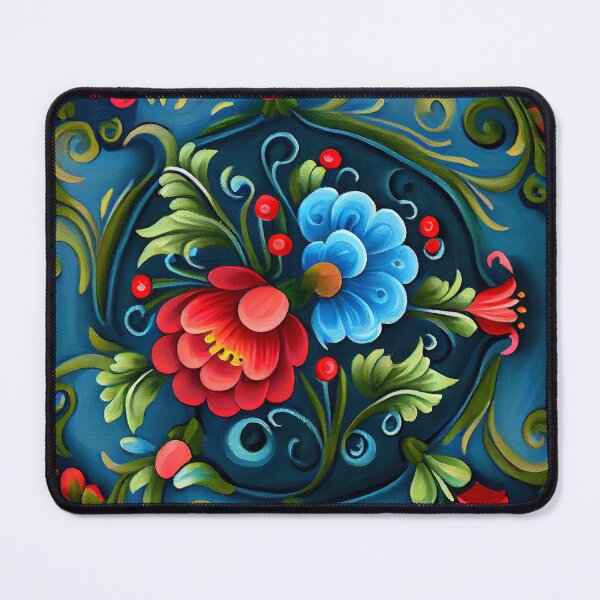 Item preview, Norwegian Rosemaling-Oil On Canvas #7 designed and sold by Gypsykiss.