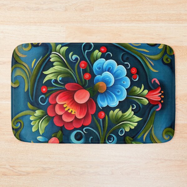 Item preview, Norwegian Rosemaling-Oil On Canvas #7 designed and sold by Gypsykiss.