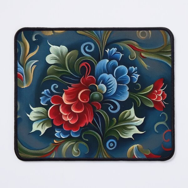 Item preview, Norwegian Rosemaling-Oil On Canvas #8 designed and sold by Gypsykiss.