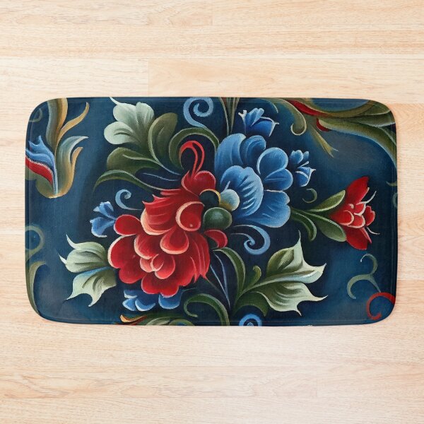 Item preview, Norwegian Rosemaling-Oil On Canvas #8 designed and sold by Gypsykiss.
