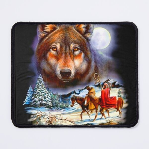 Item preview, Winter Wolves in full moon designed and sold by Ideassbold.