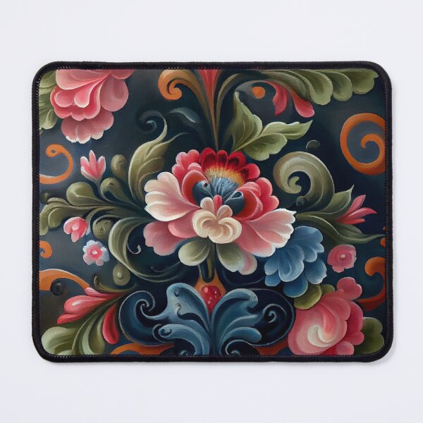 Item preview, Norwegian Rosemaling-Oil On Canvas #9 designed and sold by Gypsykiss.