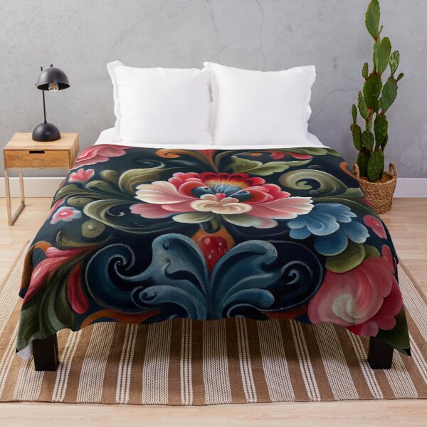 Item preview, Norwegian Rosemaling-Oil On Canvas #9 designed and sold by Gypsykiss.