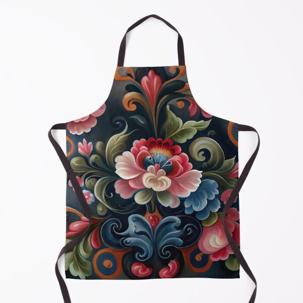 Item preview, Norwegian Rosemaling-Oil On Canvas #9 designed and sold by Gypsykiss.
