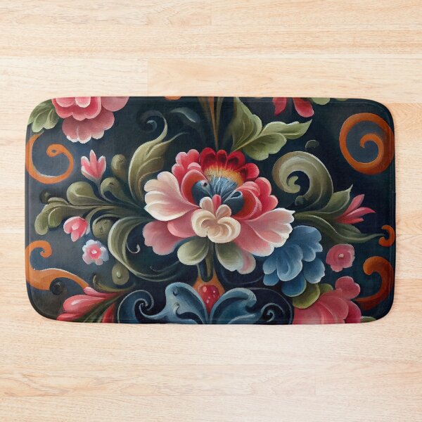 Item preview, Norwegian Rosemaling-Oil On Canvas #9 designed and sold by Gypsykiss.
