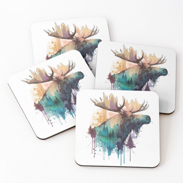 Item preview, Moose Watercolour Sketch designed and sold by Adios65.
