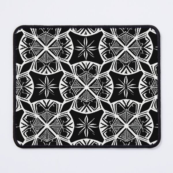 Item preview, black and white geometric pattern designed and sold by QuikiPatterns.