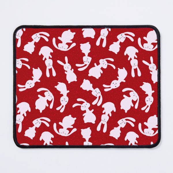 Item preview, Bouncing Bunnies - dark red - SHW1005 O designed and sold by Shiny Happy World.