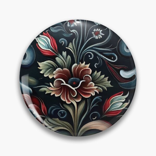 Item preview, Norwegian Rosemaling-Oil On Canvas #10 designed and sold by Gypsykiss.
