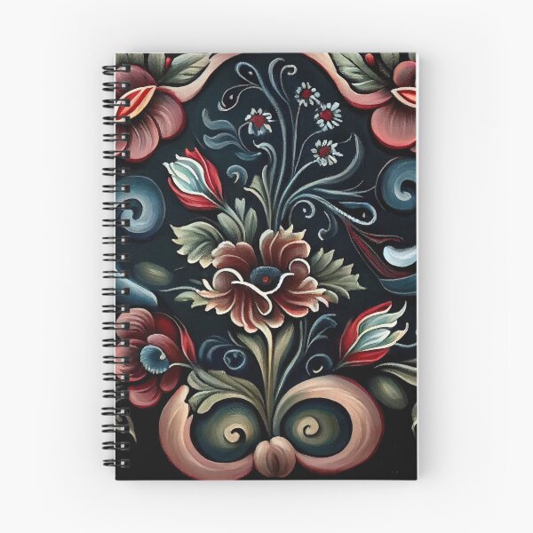 Artikelvorschau, Norwegisches Rosemaling-Öl auf Leinwand #10 entworfen und verkauft von Gypsykiss.