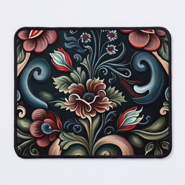 Item preview, Norwegian Rosemaling-Oil On Canvas #10 designed and sold by Gypsykiss.
