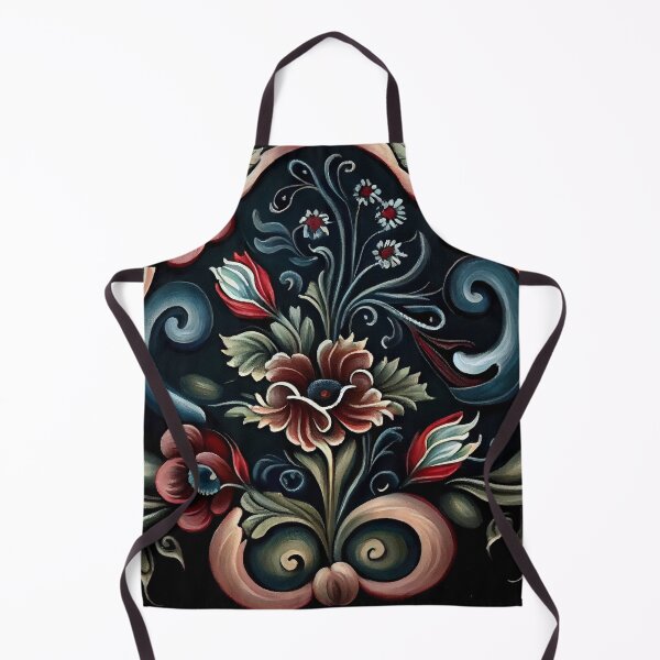 Item preview, Norwegian Rosemaling-Oil On Canvas #10 designed and sold by Gypsykiss.