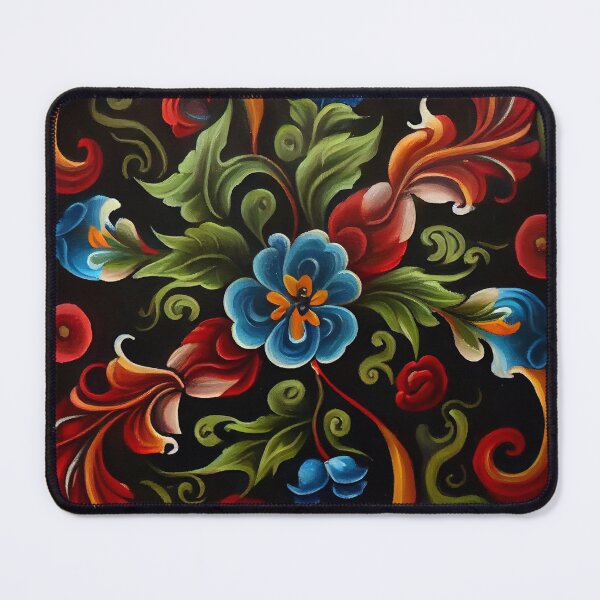 Item preview, Norwegian Rosemaling-Oil On Canvas #11 designed and sold by Gypsykiss.