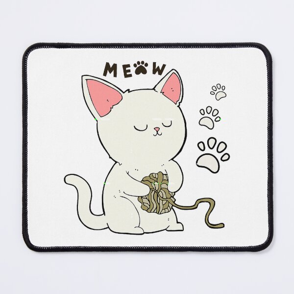 Item preview, Funny And Cute Cat With A Ball Of Wool cat playing with a ball of string designed and sold by HeidiVintageArt.