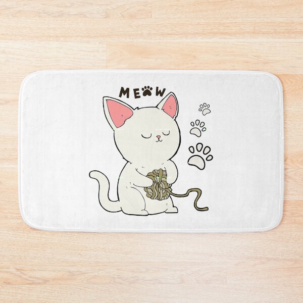 Item preview, Funny And Cute Cat With A Ball Of Wool  cat playing with a ball of string designed and sold by HeidiVintageArt.