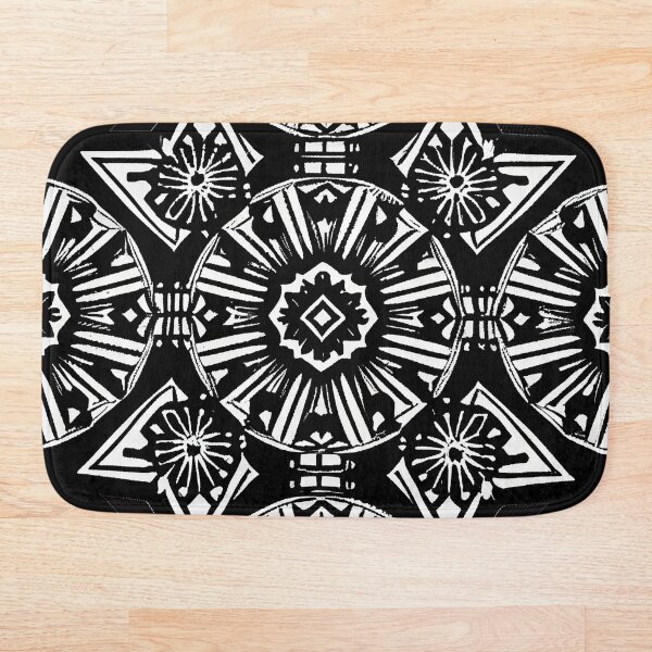 Item preview, black and white geometric pattern designed and sold by QuikiPatterns.