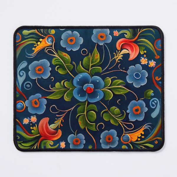 Item preview, Norwegian Rosemaling-Oil On Canvas #13 designed and sold by Gypsykiss.