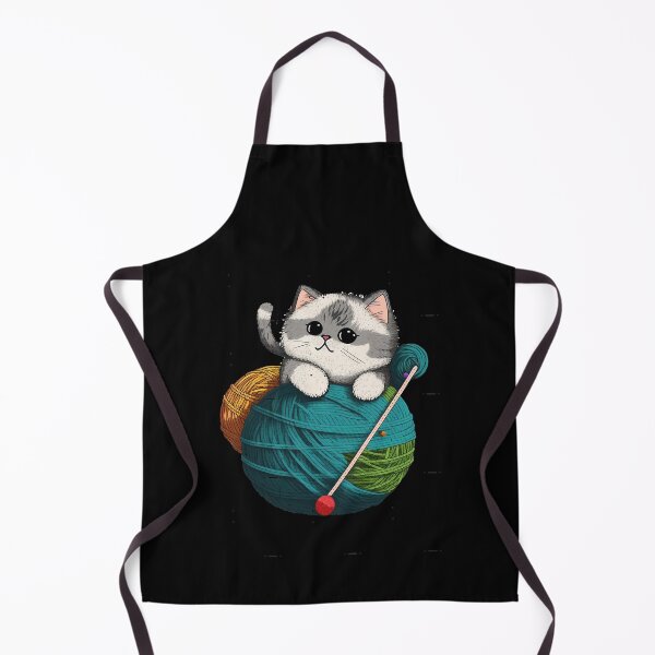 Item preview, Funny And Cute Cat With A Ball Of Wool Classic, Cat With A Ball designed and sold by HeidiVintageArt.