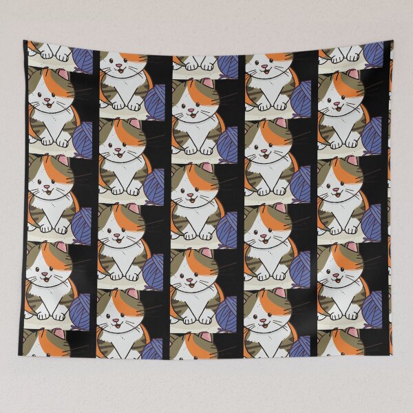 Item preview, funny and cute with a ball of wool designed and sold by HeidiVintageArt.