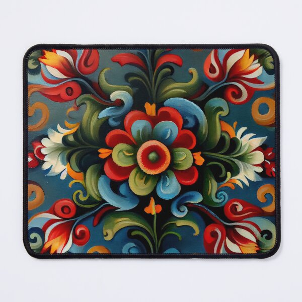 Item preview, Norwegian Rosemaling-Oil On Canvas #14 designed and sold by Gypsykiss.