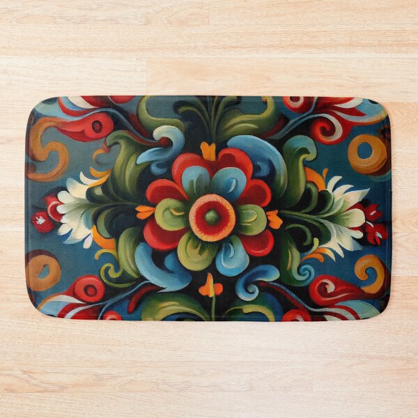Item preview, Norwegian Rosemaling-Oil On Canvas #14 designed and sold by Gypsykiss.