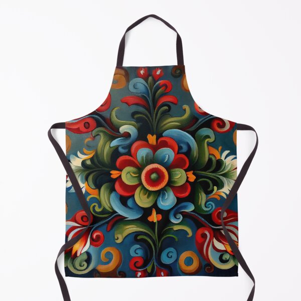 Item preview, Norwegian Rosemaling-Oil On Canvas #14 designed and sold by Gypsykiss.