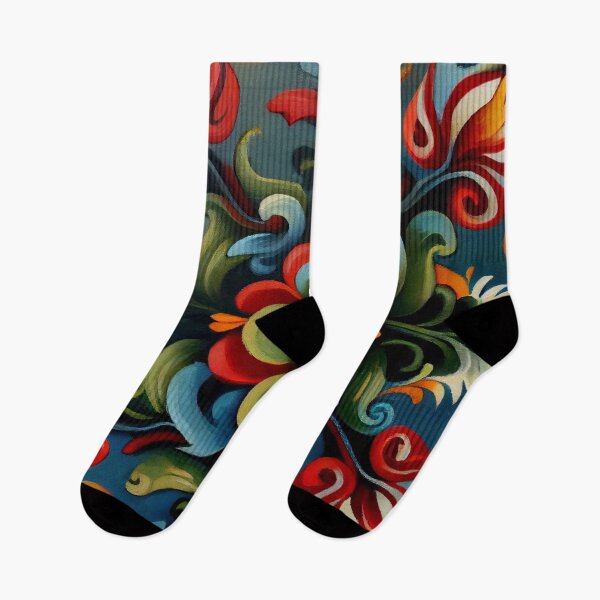Item preview, Norwegian Rosemaling-Oil On Canvas #14 designed and sold by Gypsykiss.