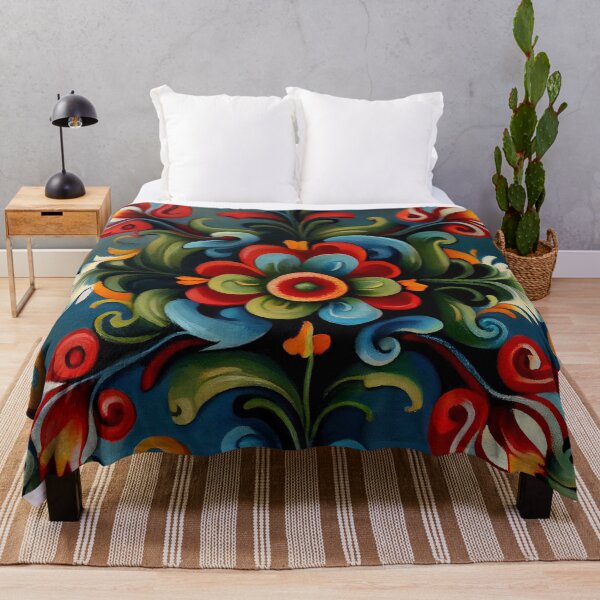 Item preview, Norwegian Rosemaling-Oil On Canvas #14 designed and sold by Gypsykiss.