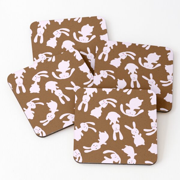 Item preview, Bouncing Bunnies - dark brown - SHW1005 V designed and sold by Shiny Happy World.