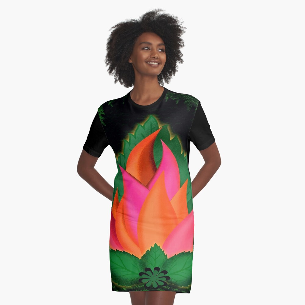 Item preview, Graphic T-Shirt Dress designed and sold by butterysilk.