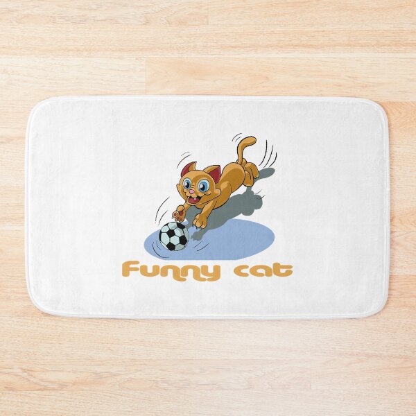 Item preview, Funny cat playing ball and designed and sold by HeidiVintageArt.