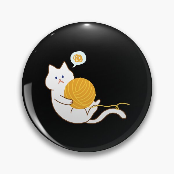 Item preview, Funny cute cat with a ball of wool - yarn - funny animal memes  designed and sold by HeidiVintageArt.